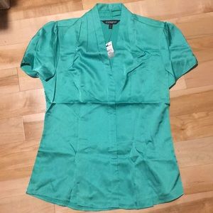 Teal express blouse